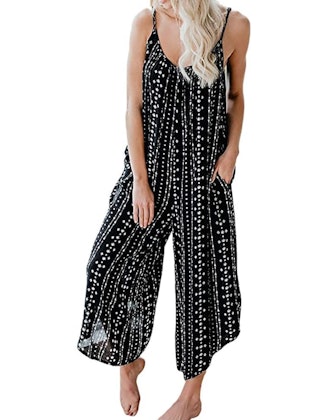 Happy Sailed Front Button Loose Jumpsuit