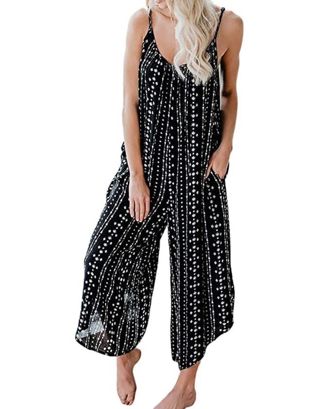 Happy Sailed Front Button Loose Jumpsuit