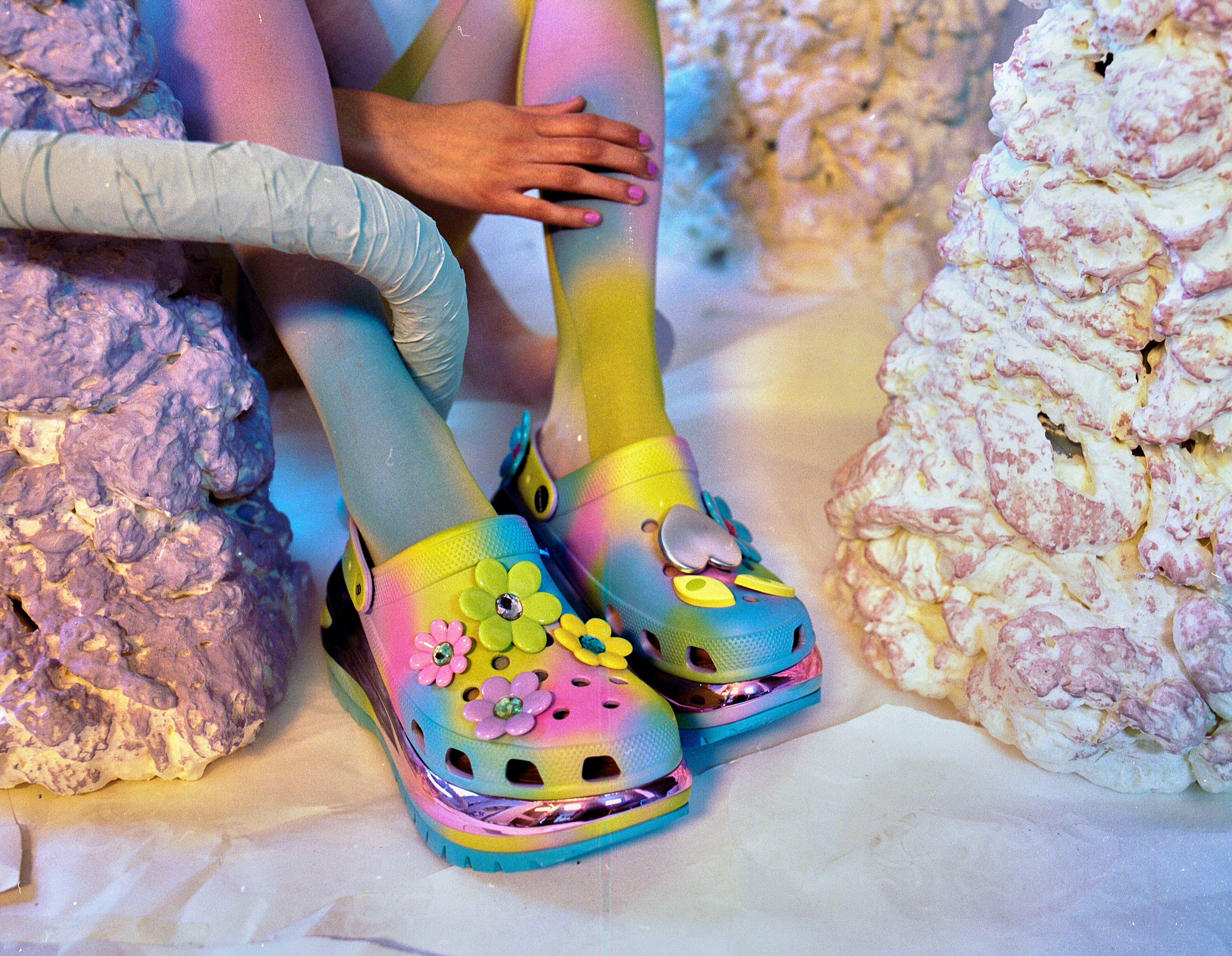 Lazy Oaf's Crocs Collaboration Includes A Colorful Chunky Clog