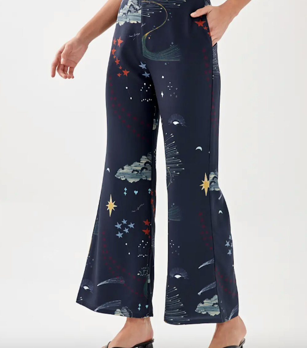 Asterin Flare Leg Pants in Celestial Galaxy