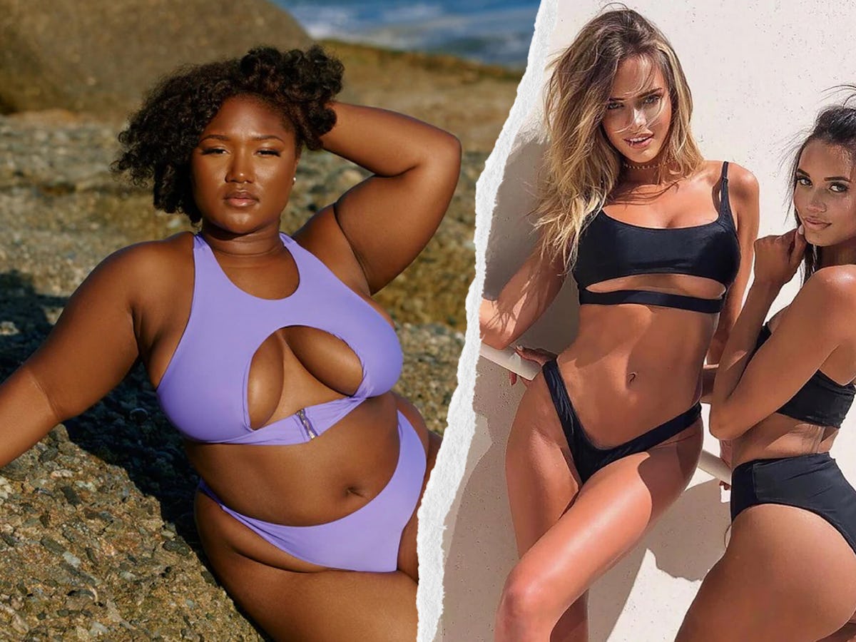 Black underboob swimsuit on sale