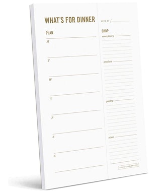 "What's for Dinner?" Magnetic Weekly Meal Planner Notepad