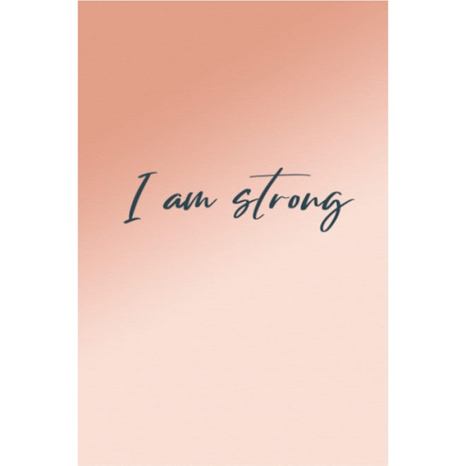 I am strong: Lined Notebook