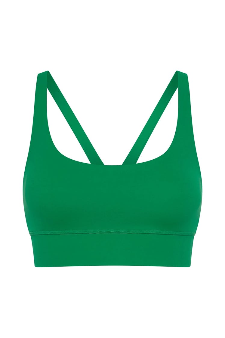 MESHKI green sports bra