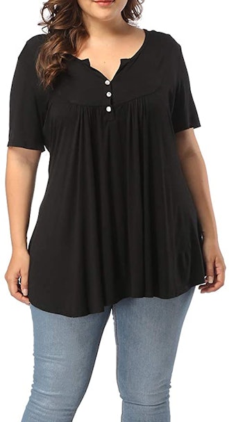 ALLEGRACE Henley Tunic