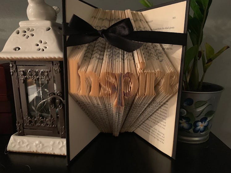 For best friends who are book lovers, this book art is a great graduation gift for best friends.