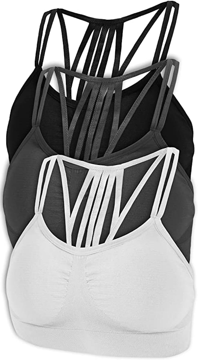 Pretty Seamless Wireless Strappy Back Comfort Bralette