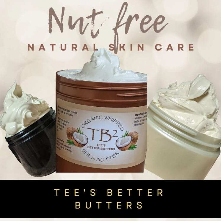 Black-owned Etsy shops include this body butter one for graduation gifts.