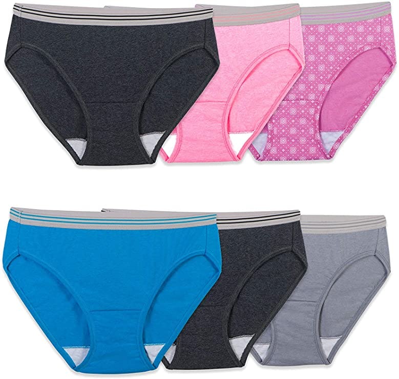 Fruit of the Loom Cotton Bikini Panties (6-Pack)