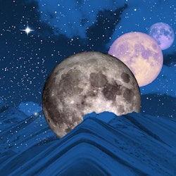 An illustration of the moon. How to see the lunar eclipse on may 15-16, 2022. Total lunar eclipse ma...