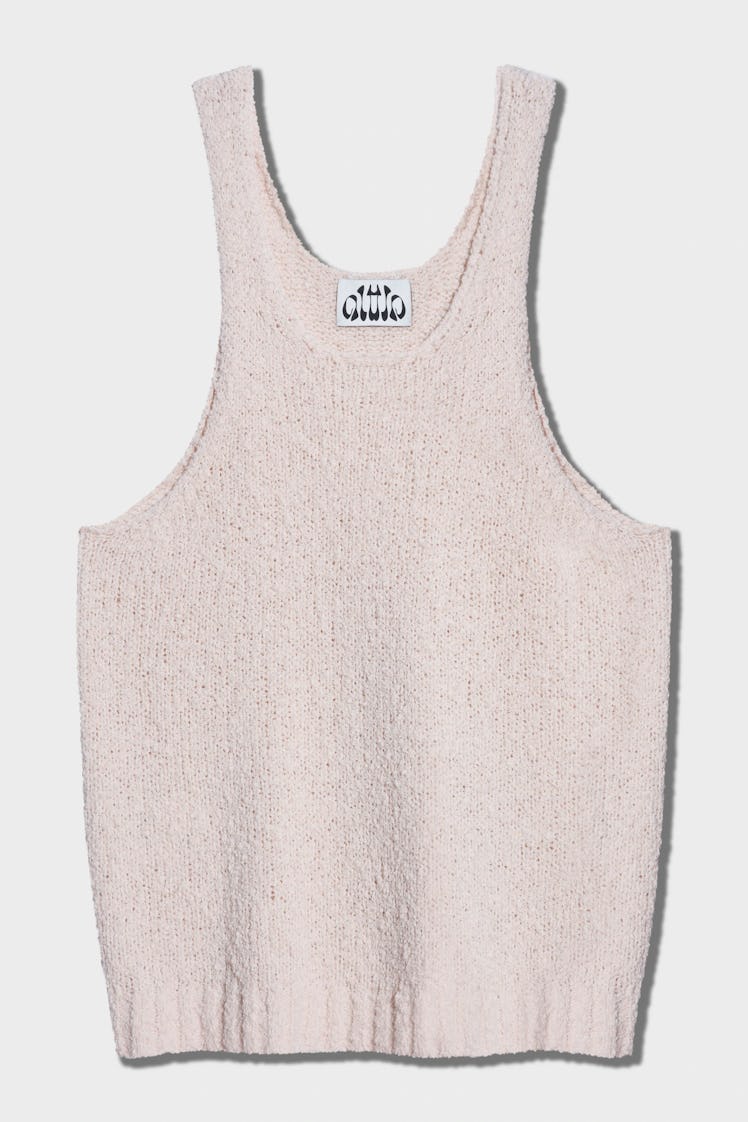 ALTU knit white tank top