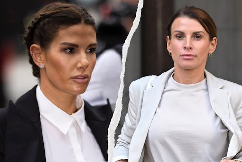 Rebekah Vardy and Coleen Rooney attending court for the "WAGatha Christie" trial