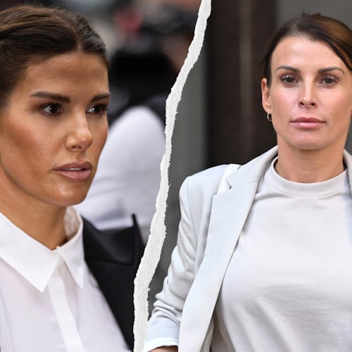 Rebekah Vardy and Coleen Rooney attending court for the “WAGatha Christie” trial
