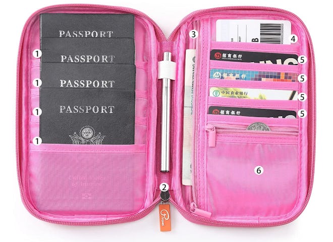 Travel Wallet RFID Blocking Passport Clutch