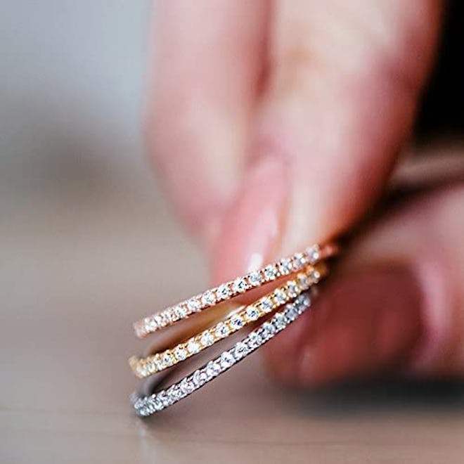 PAVOI 14-Karat Gold Eternity Ring