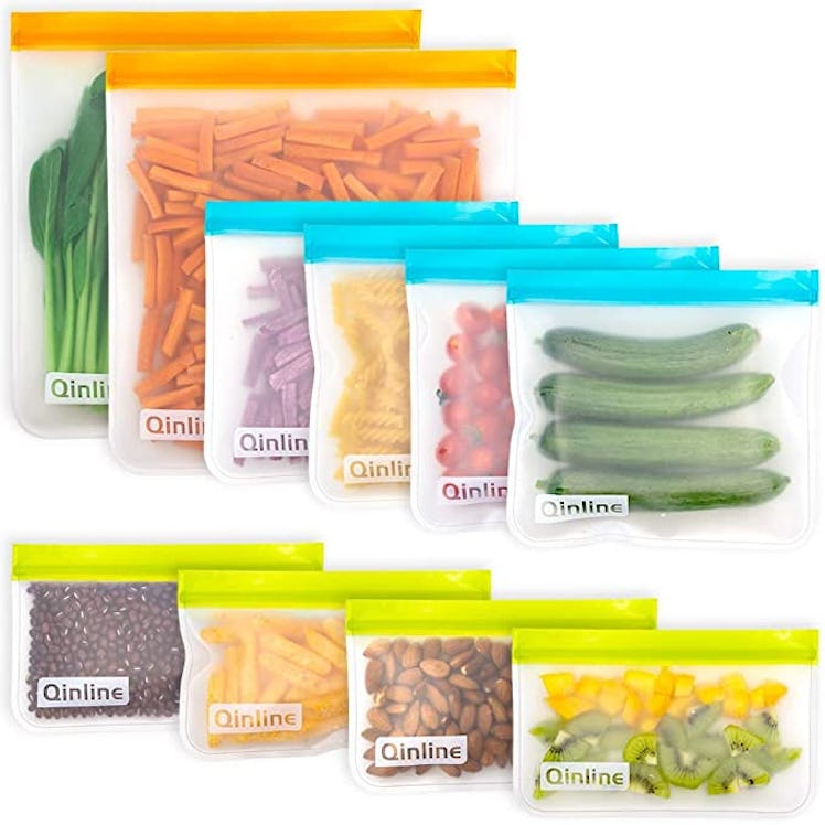 Qinline Reusable Food Storage Bags (10-Pack)