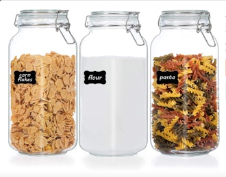airtight clamp lid glass food storage jars