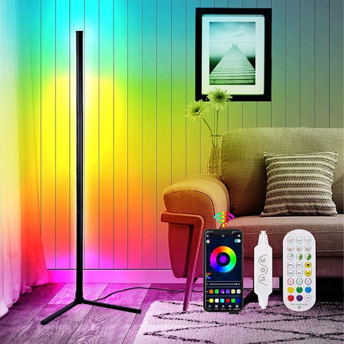 Kikmio RGB Color Changing Corner Floor Lamp 
