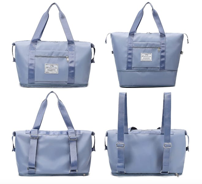 Lightweight Expandable Double Shoulder Strap&Capacity Travel Duffel Bag