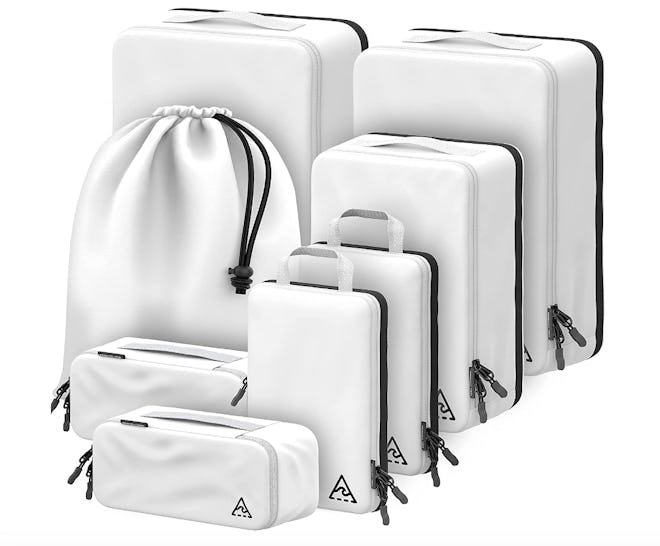 8-piece Compression Packing Cubes For Travel with HybridMax Double Capacity