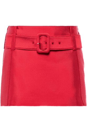 Prada Silk and wool miniskirt