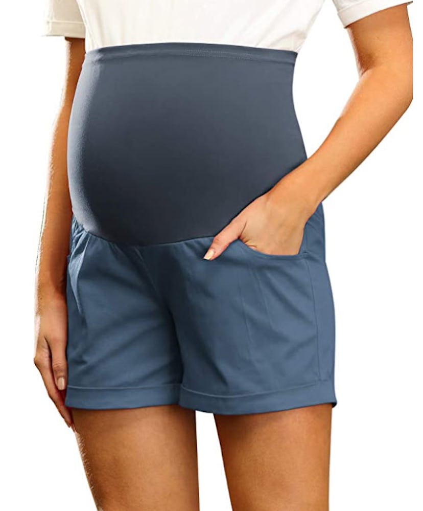 Maacie Women Maternity Summer Casual Beach Shorts