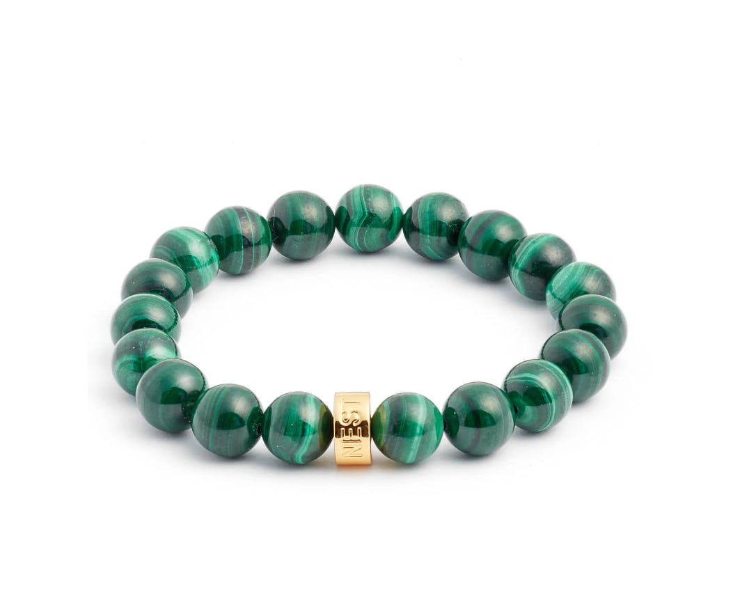 NEST Jewelry Malachite Stretch Bracelet