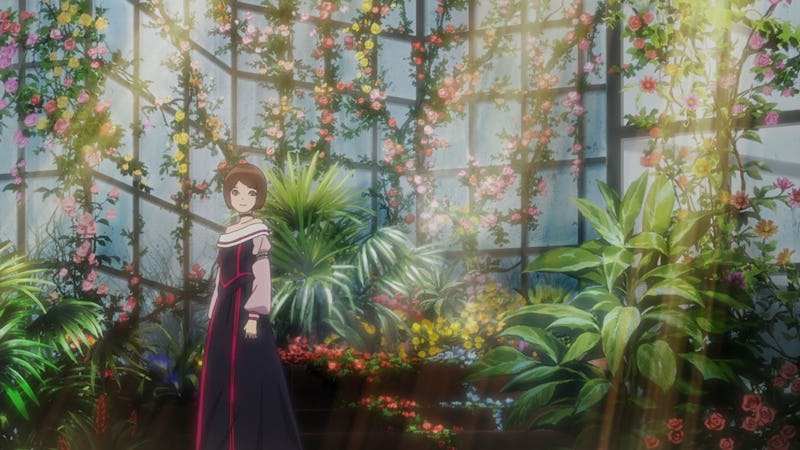 Momo (Megumi Han) in a light garden in 'Vampire In The Garden'