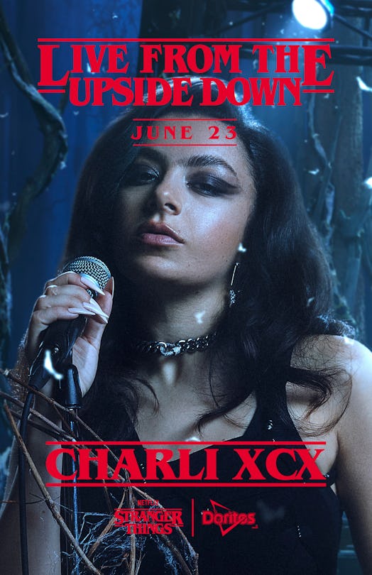 Charli XCX will co-headline 'Stranger Things' and Doritos' June 23 virtual concert.