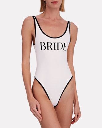 WeWoreWhat Bride Scoop back Swimsuit