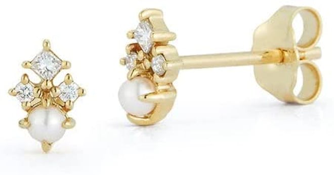 best pearl earrings diamond pearl studs
