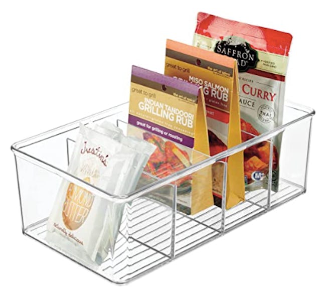 mDesign plastic food storage organizer bin