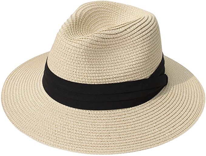 Lanzom Straw Panama Hat
