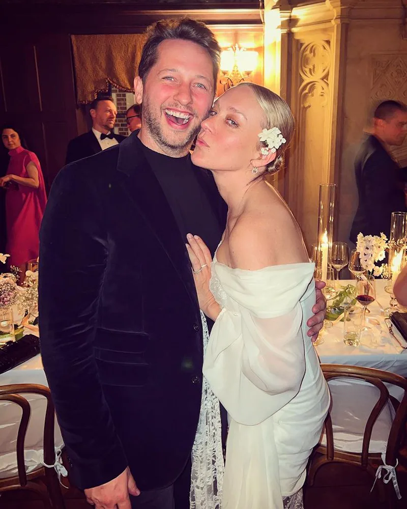 Chloe Sevigny's Slick Back Bun Wedding Hair Is Bridal Perfection