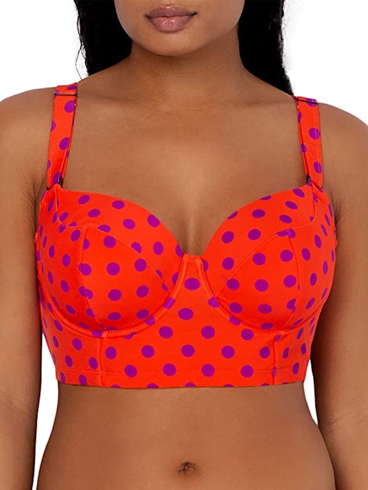 Smart & Sexy Plus-Size Long Lined Underwire Bikini Top