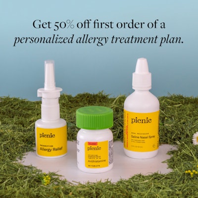 picnic allergy relief plan subscription nasal spray medication