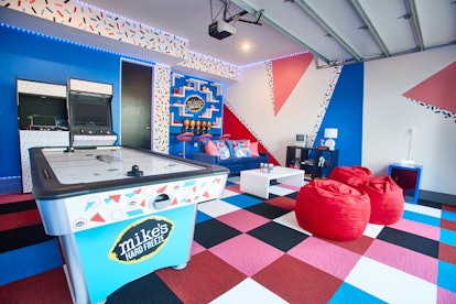 This Mike's Hard Freeze House is a '90s escape with an arcade room. 