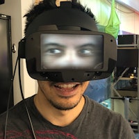 Meta's reverse passthrough VR headset.