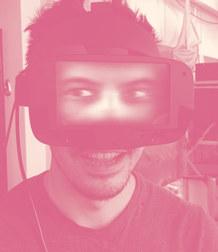 Meta's reverse passthrough VR headset.