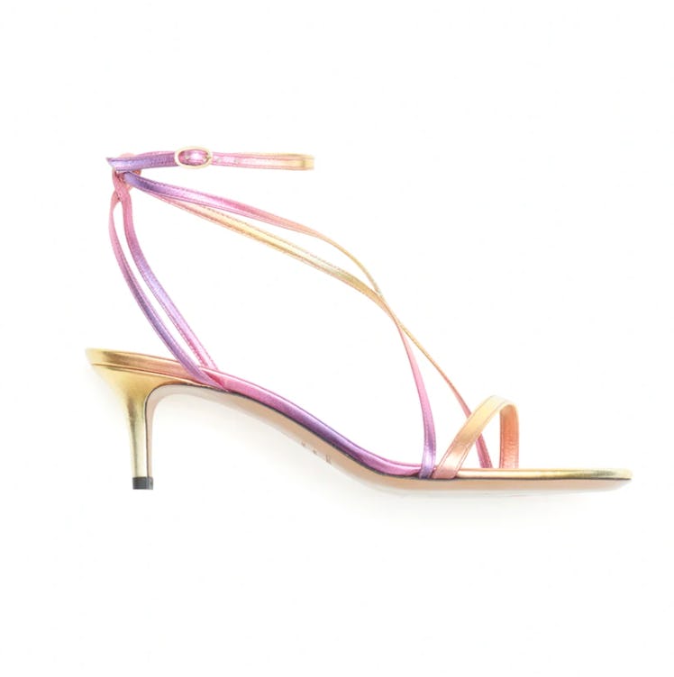 colorful strappy sandal