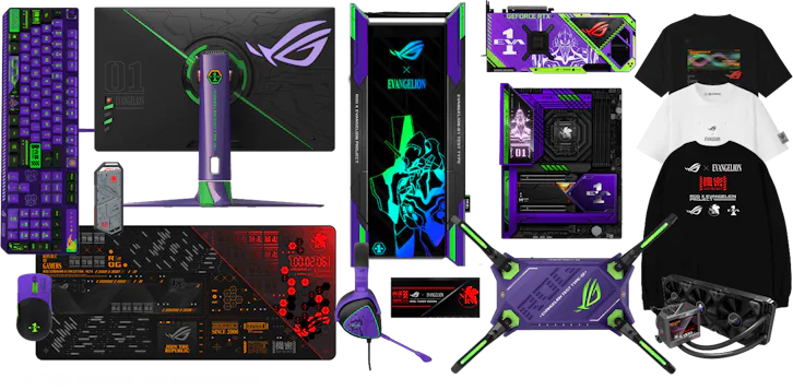 Asus’s wild new Evangelion collab lets you anime your whole PC setup
