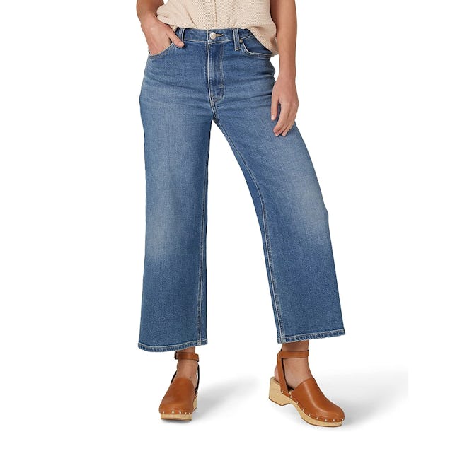 Lee High-Rise Relaxed Fit A-Line Crop Jean