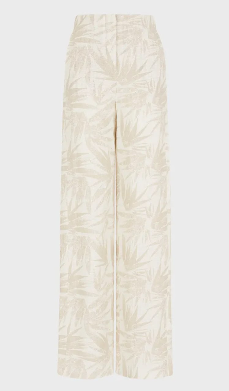 Flowing trousers in linen and cotton