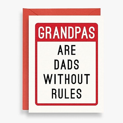 Grandpas Without Rules Father's Day Card