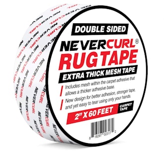 NeverCurl Double-Sided Rug Tape