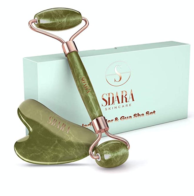 Sdara Jade Roller Gua Sha Set