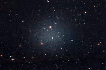 image of a very faint galaxy which is a slightly bright cloud