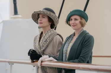 two ladies on a boat