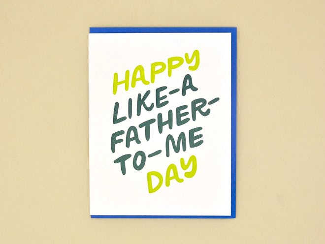 Like a Father Letterpress Greeting Card