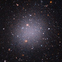 A Hubble image of the dark-matter-free galaxy DF2. 
